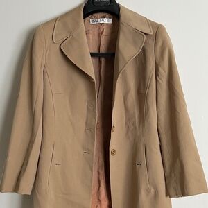 Tan Blazer and Skirt